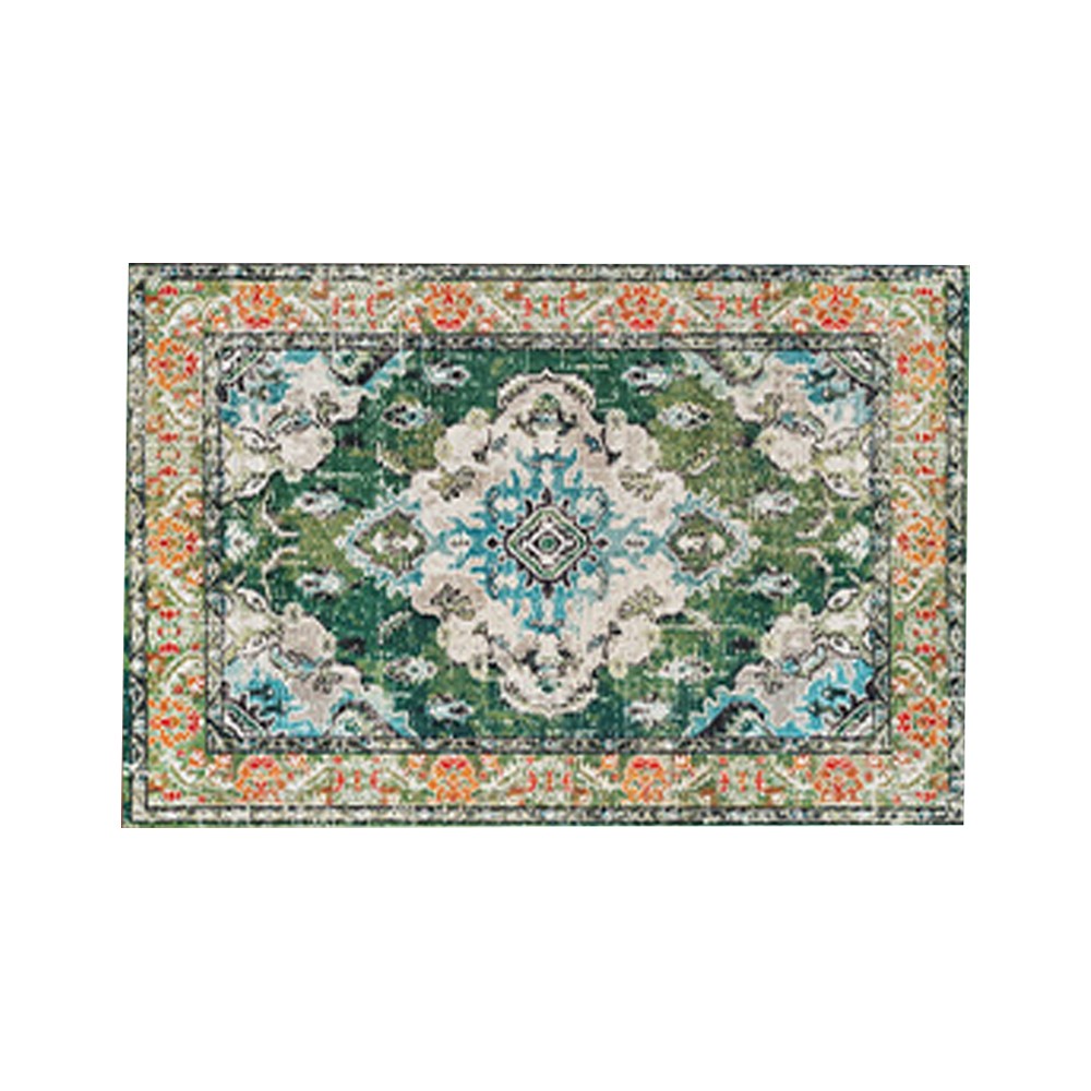 80x120cm Bohemian Floor Mat Non-Slip Carpet Vintage Rugs Home Decor - Style 2