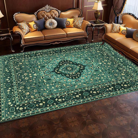 80x120cm Bohemian Floor Mat Non-Slip Carpet Vintage Rugs Home Decor - Green