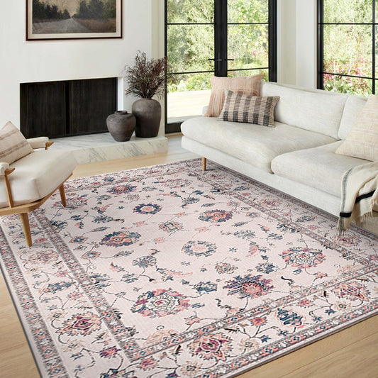 80x120cm Bohemian Floor Mat Non-Slip Carpet Vintage Rugs Home Decor - Style 1