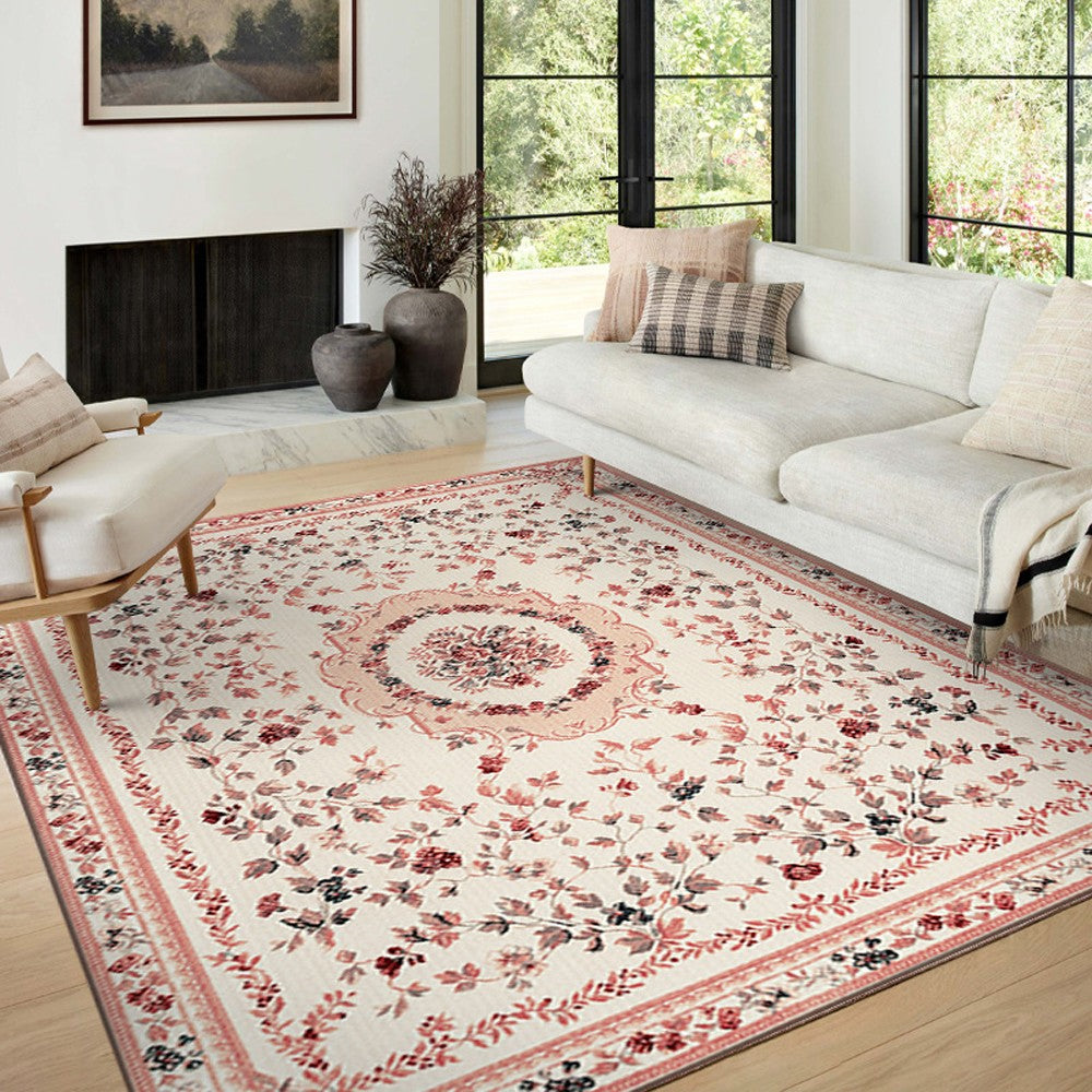 80x120cm Bohemian Floor Mat Non-Slip Carpet Vintage Rugs Home Decor - Style 3