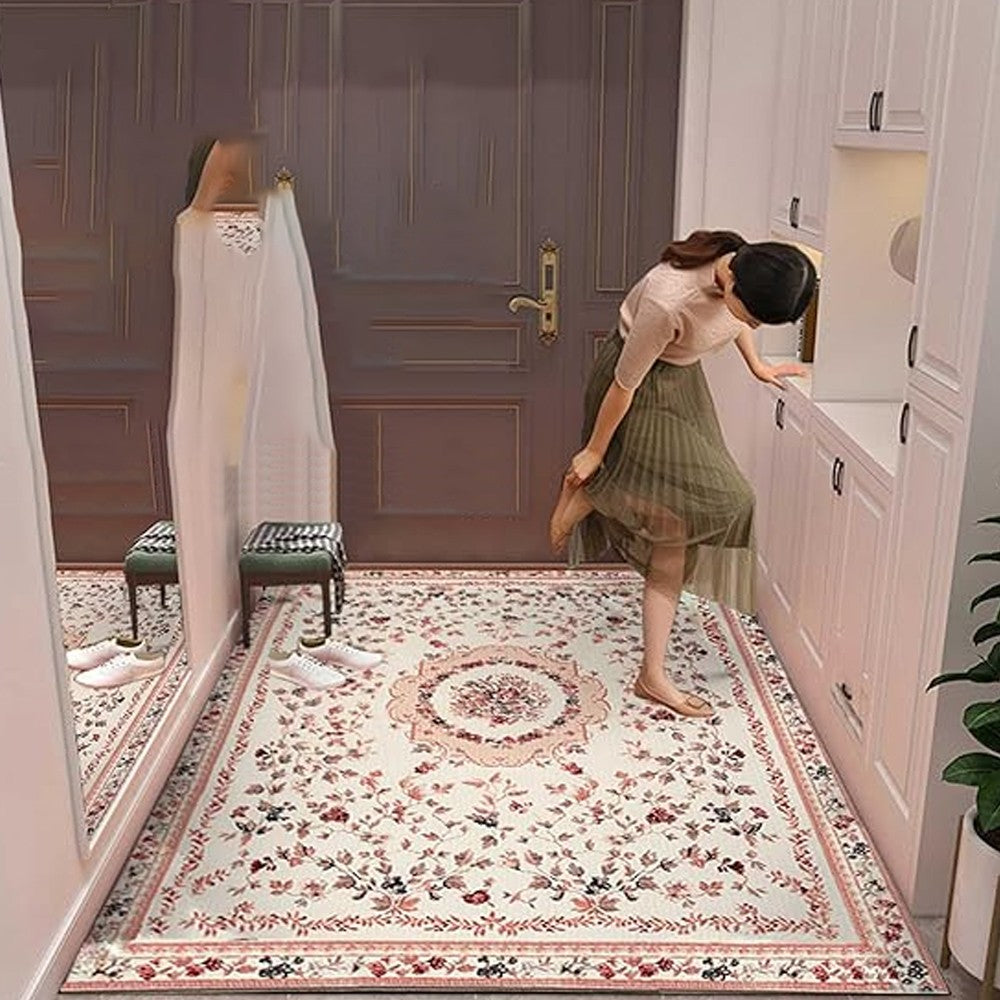 140x200cm Bohemian Floor Mat Non-Slip Carpet Vintage Rugs Home Decor - Style 3