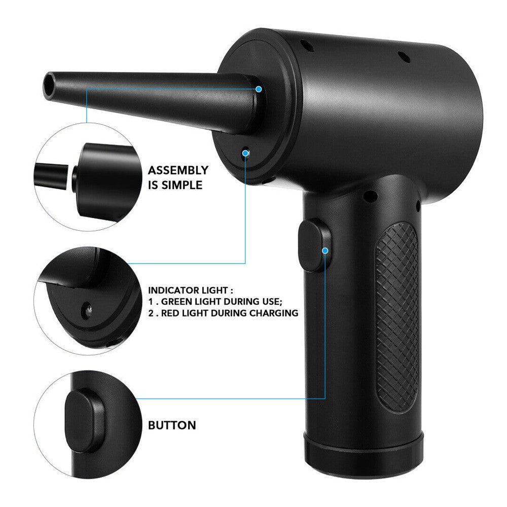 Portable Compressed Air Duster Cordless Air Blower for Home Car