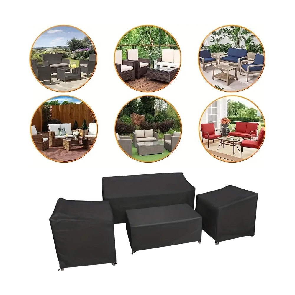 4-Piece Patio Furniture Covers Water-resistant Outdoor Furniture Covers Set