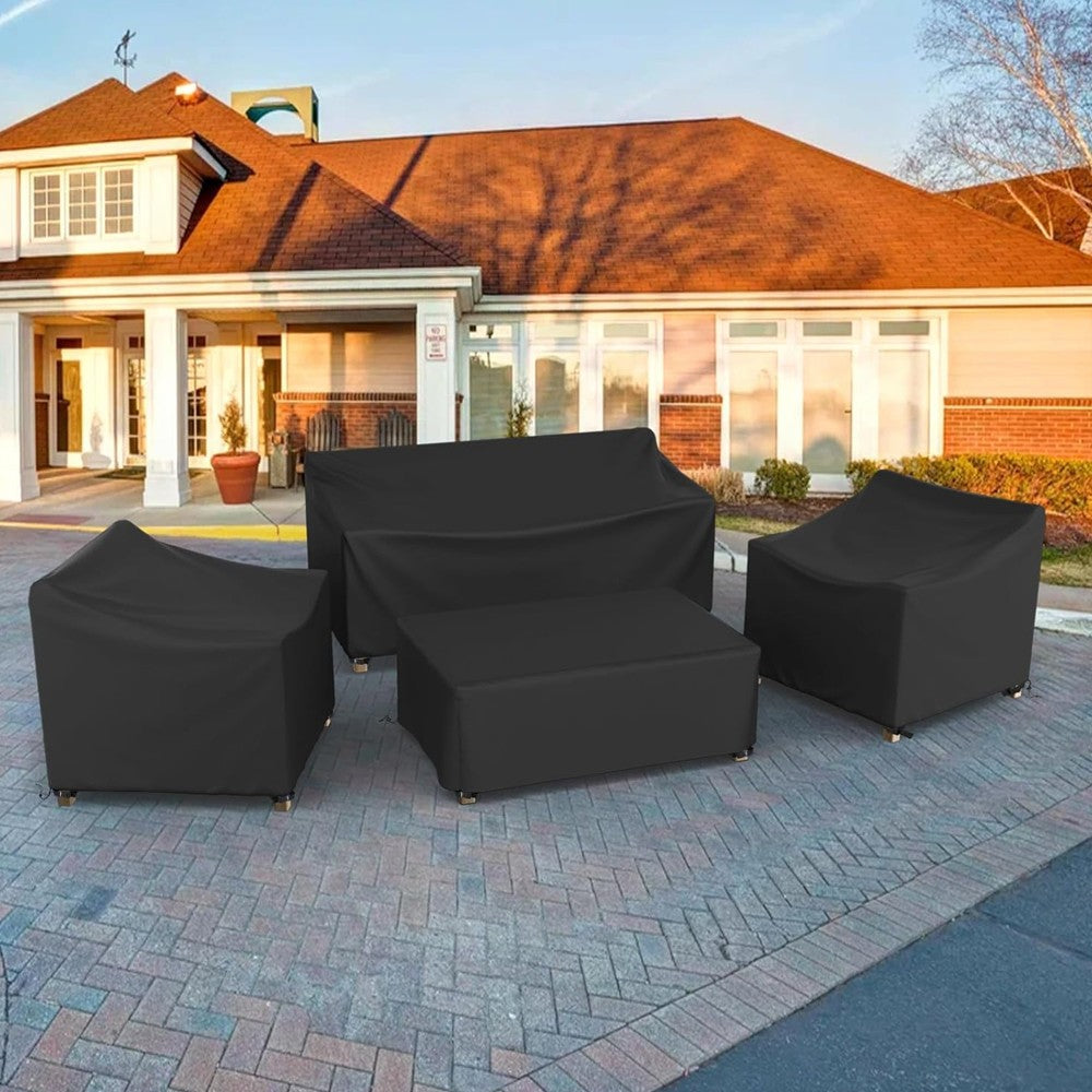 4-Piece Patio Furniture Covers Water-resistant Outdoor Furniture Covers Set