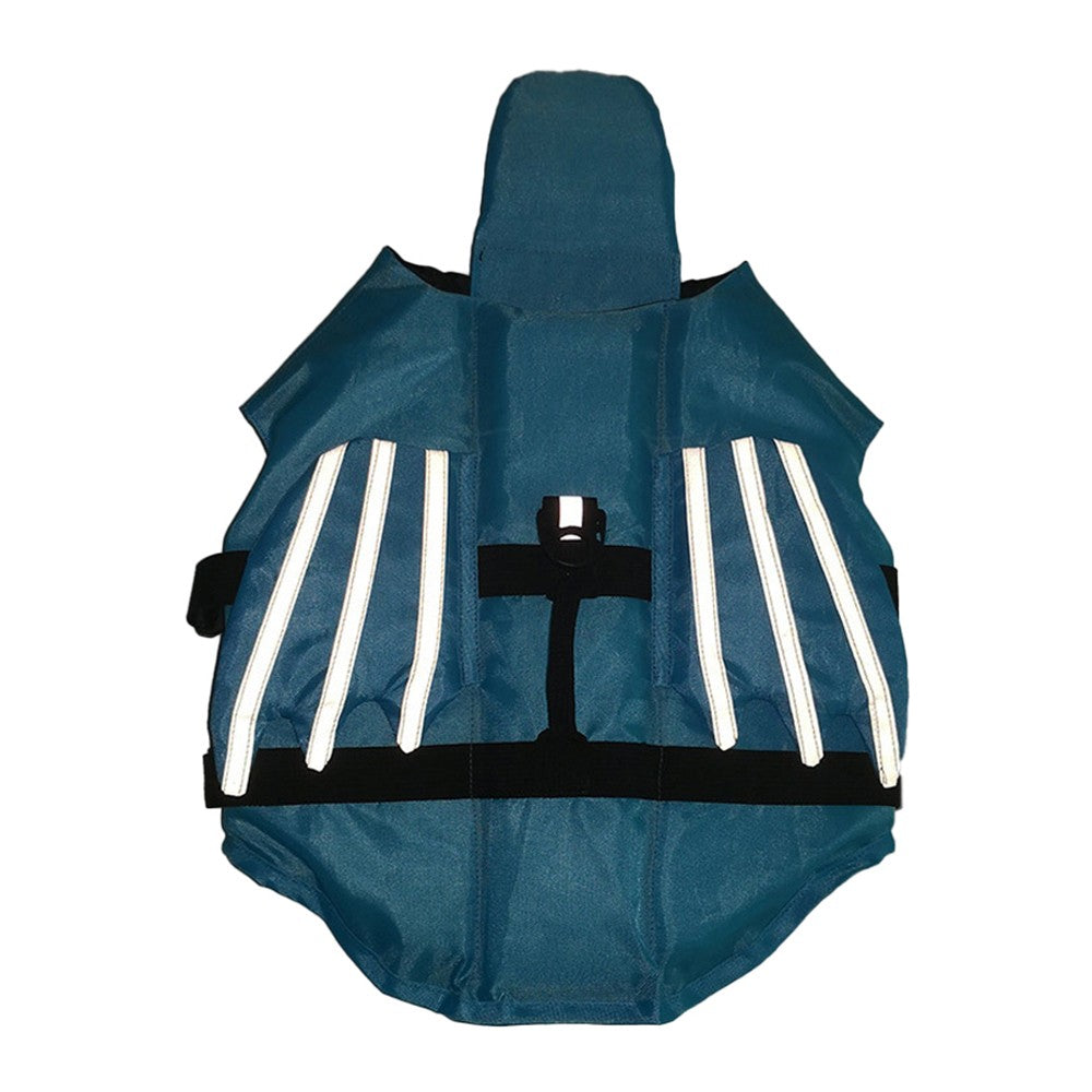 Dog Life Jacket Pet Safety Vest Reflective Pet Buoyancy Lifesaver for Swimming Boating - Blue S