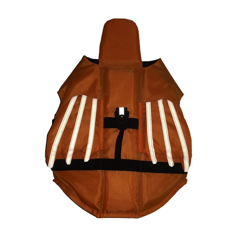 Dog Life Jacket Pet Safety Vest Reflective Pet Buoyancy Lifesaver for Swimming Boating - Orange M