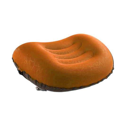 Portable Inflatable Pillow Outdoor Camping Neck Pillow Travel Sleeping Pillow - Orange