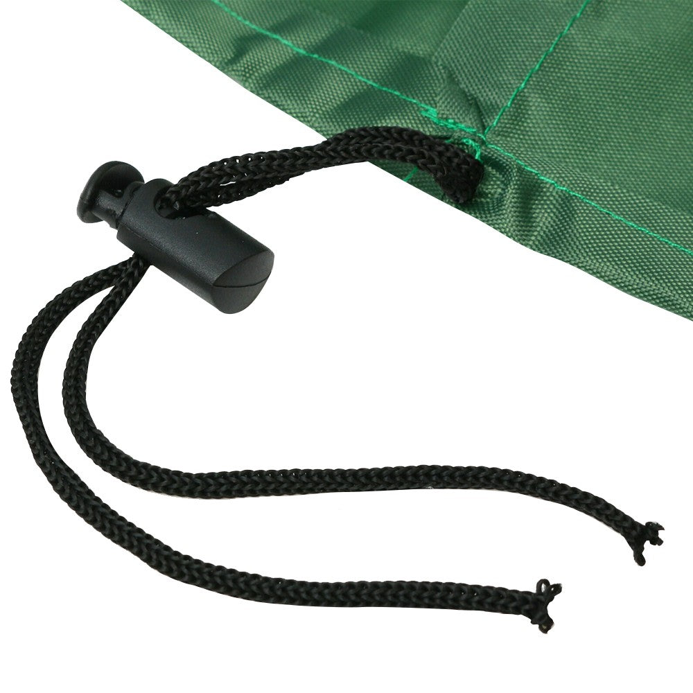 120x120cm Square Outdoor Sandpit Cover Dustproof Sandbox Cover with Drawstring - Green