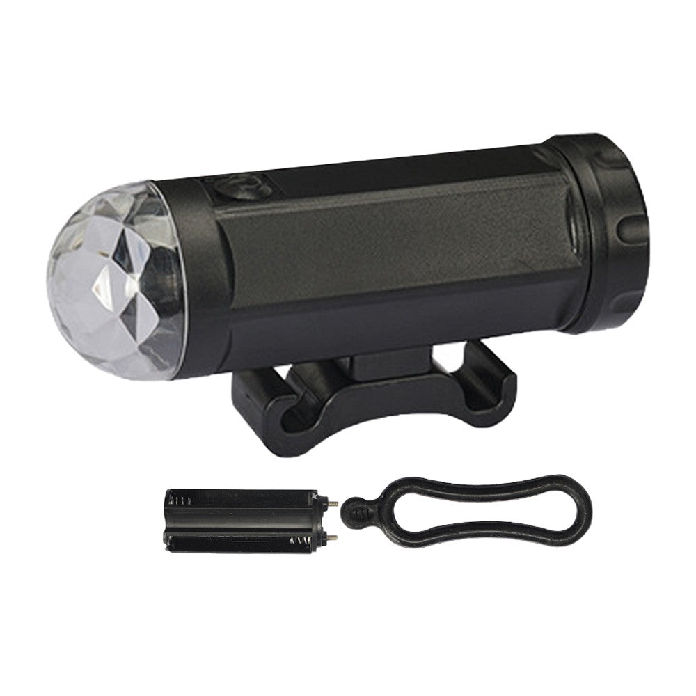 1Pc Tri-Colored LED Bike Light Battery Powered Bicycle Front Lights for Riding at Night