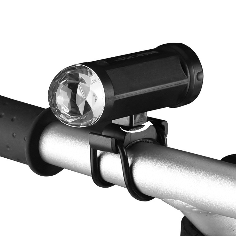 2Pcs Tri-Colored LED Bike Light Battery Powered Bicycle Front Lights for Riding at Night