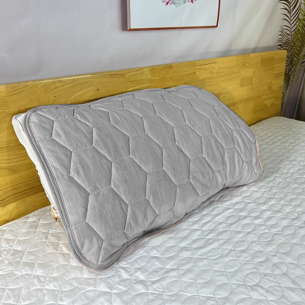 1Pc 65x45cm Summer Cooling Pillow Pad Pillow Cover - Grey