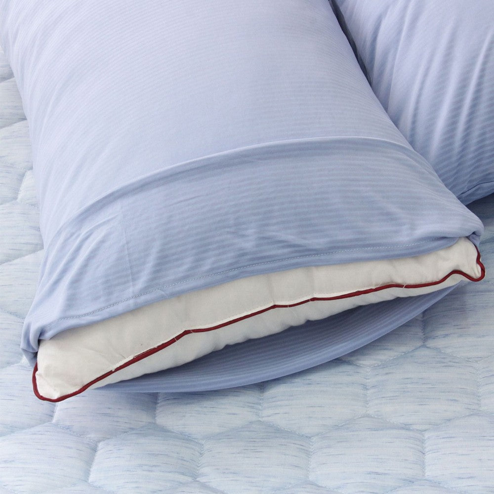 1Pc 74x48cm Summer Cooling Pillowcase Pillow Cover - Blue