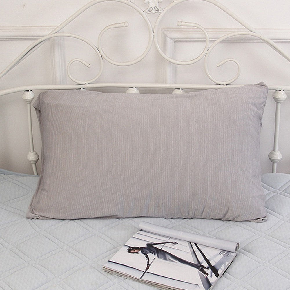 1Pc 74x48cm Summer Cooling Pillowcase Pillow Cover - Grey