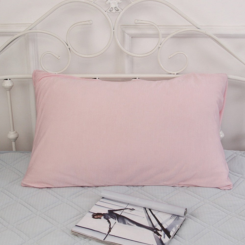 2Pcs 74x48cm Summer Cooling Pillowcase Pillow Cover - Pink
