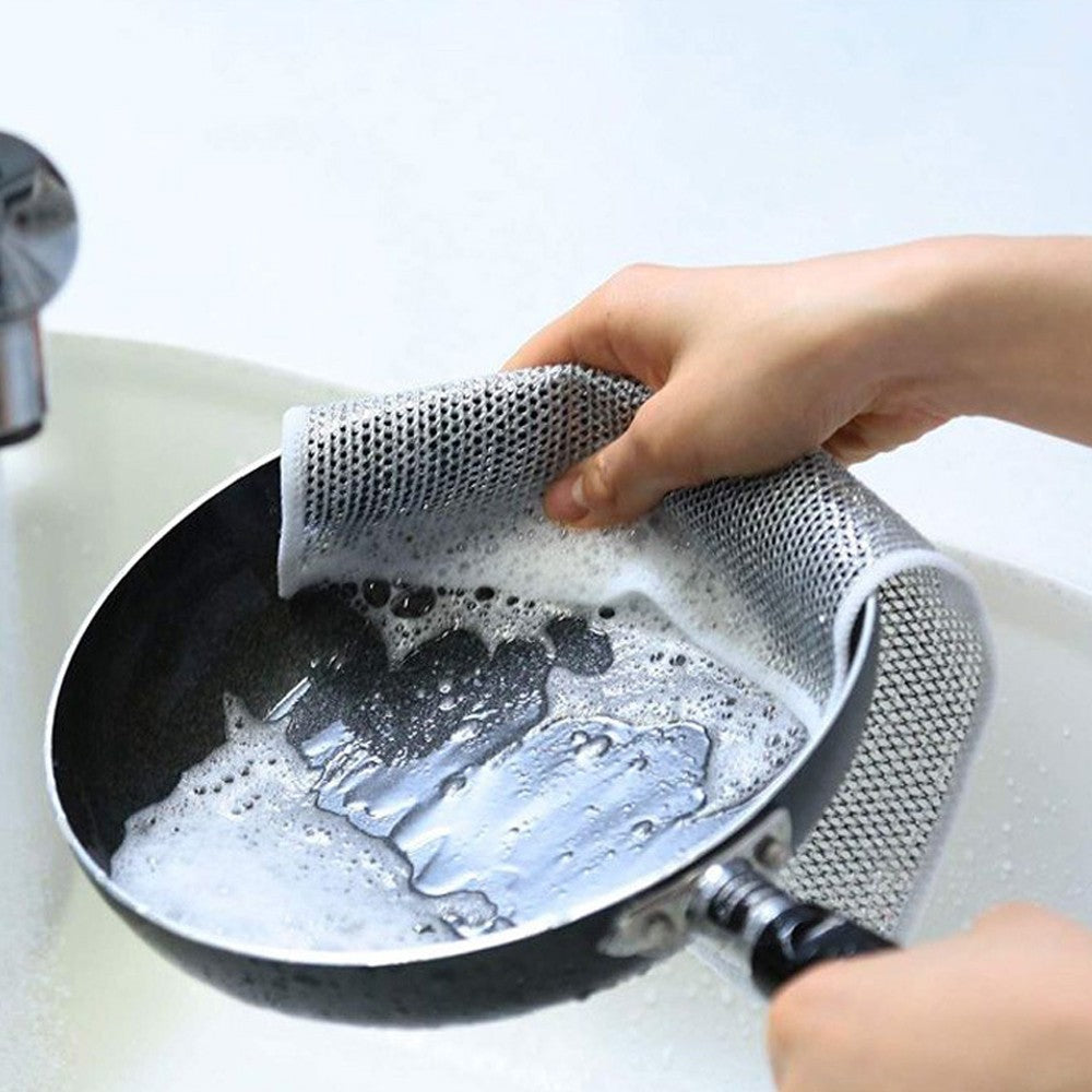 20Pcs Imitation Wire Dishwashing Rags Household Dishes Sink Cleaning Cloth