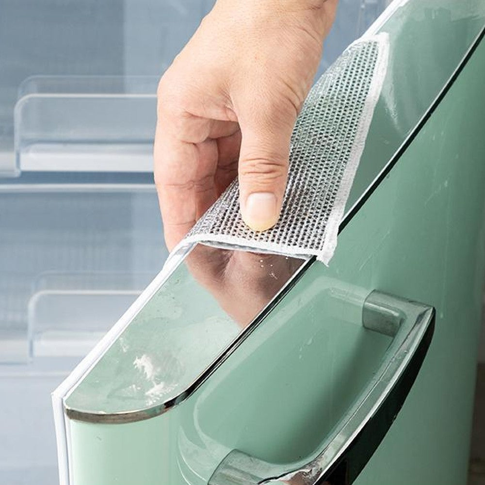 10Pcs Imitation Wire Dishwashing Rags Household Dishes Sink Cleaning Cloth