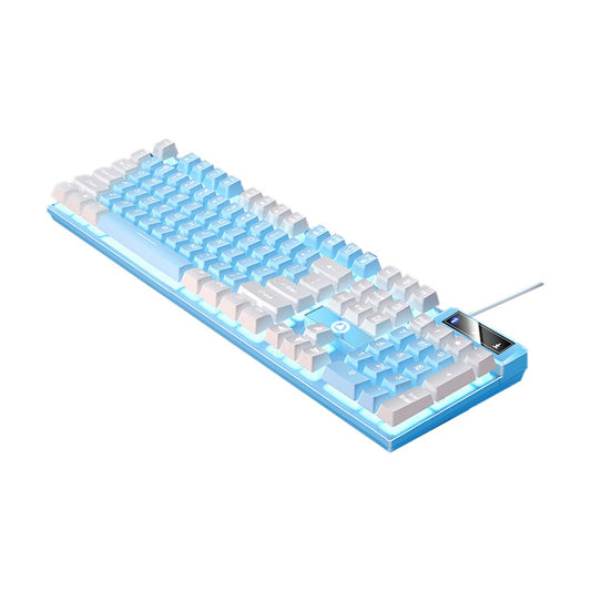 Wired Mechanical Gaming Keyboard with White Backlit - Blue