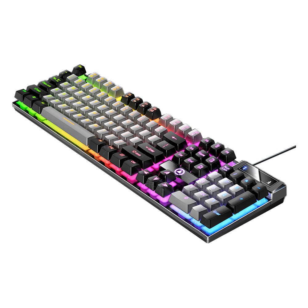 Wired Mechanical Gaming Keyboard with Mixed Backlit - Grey