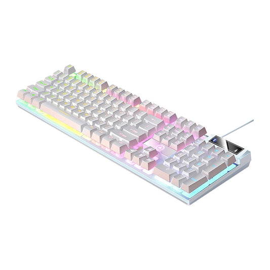 Wired Mechanical Gaming Keyboard with Mixed Backlit - White
