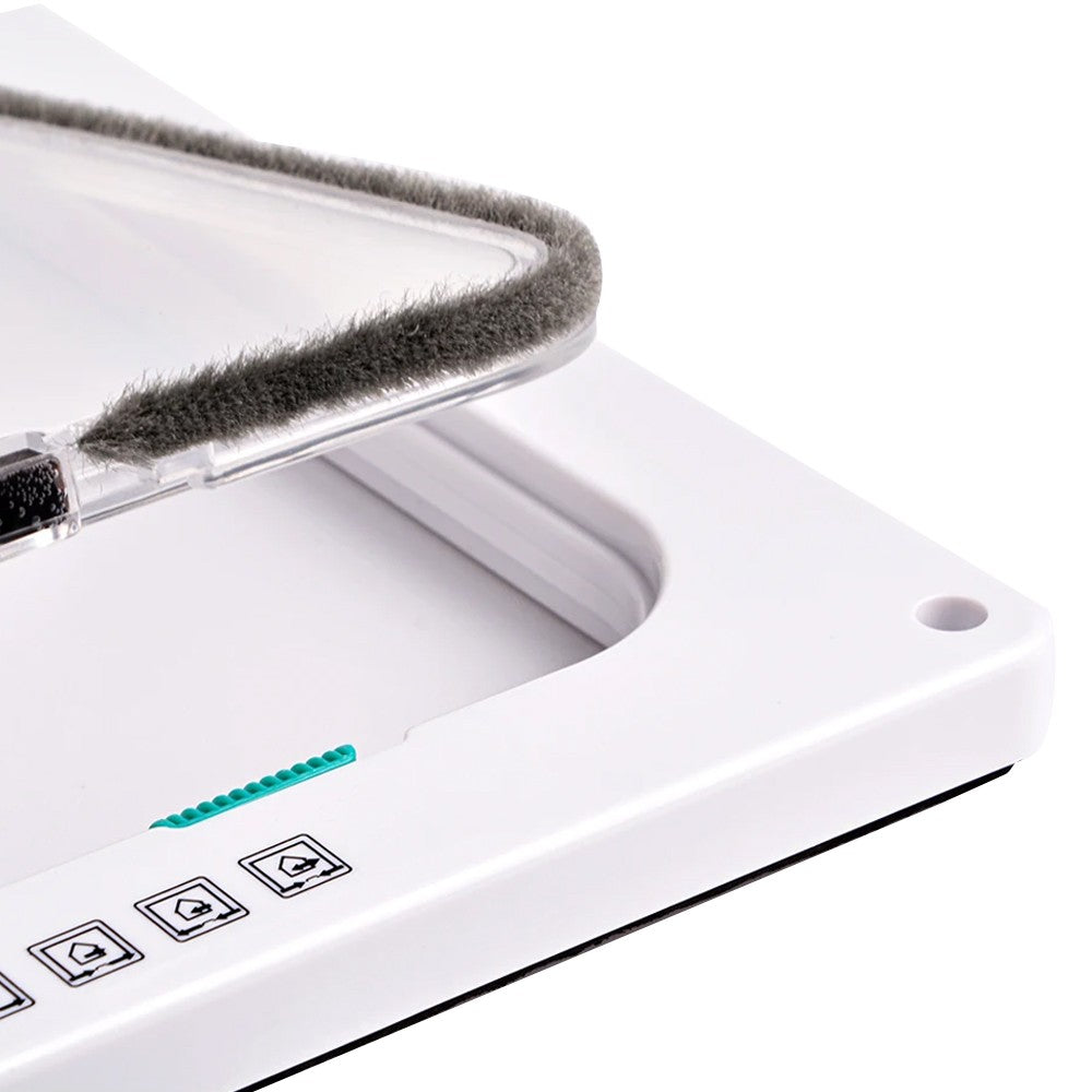 Magnetic Closure Cat Flap Door Frame Pet Entrance Gate for Cats Puppy - White M