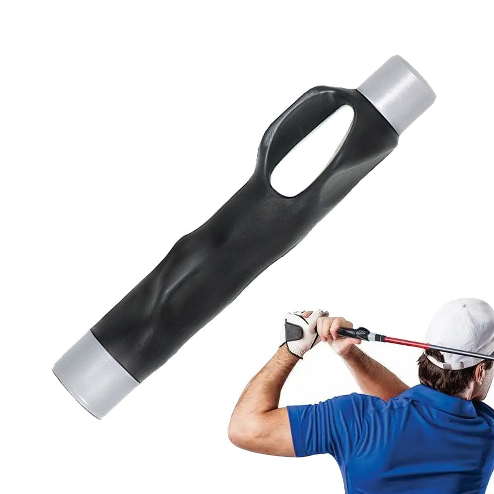 Golf Club Grip Trainer Attachment for Improved Hand Positioning - Grey