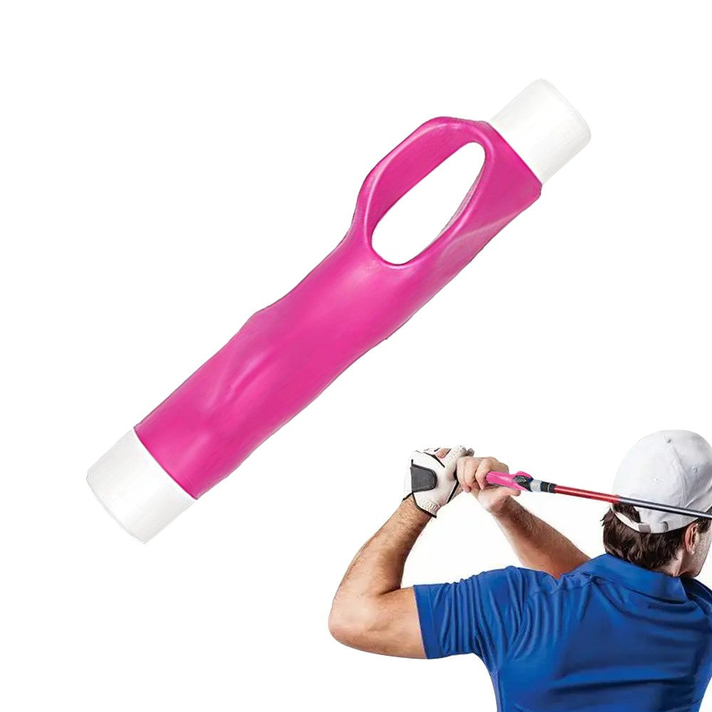 Golf Club Grip Trainer Attachment for Improved Hand Positioning - White