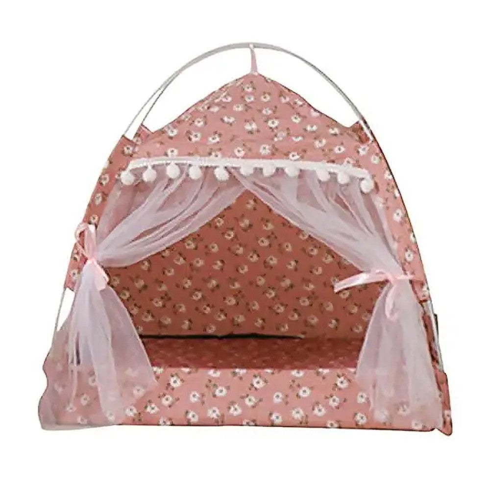 58x58x59cm Portable Cat Tent Cat House Foldable Cat Nest for Small Pets