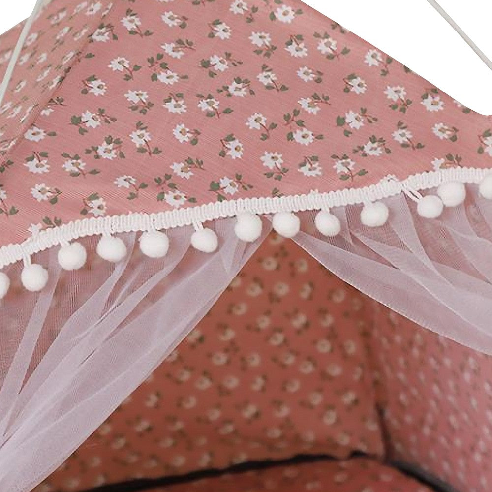 58x58x59cm Portable Cat Tent Cat House Foldable Cat Nest for Small Pets