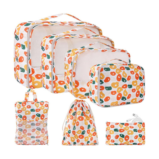 7-Piece Travel Clothing Luggage Storage Bag Set - Style 2