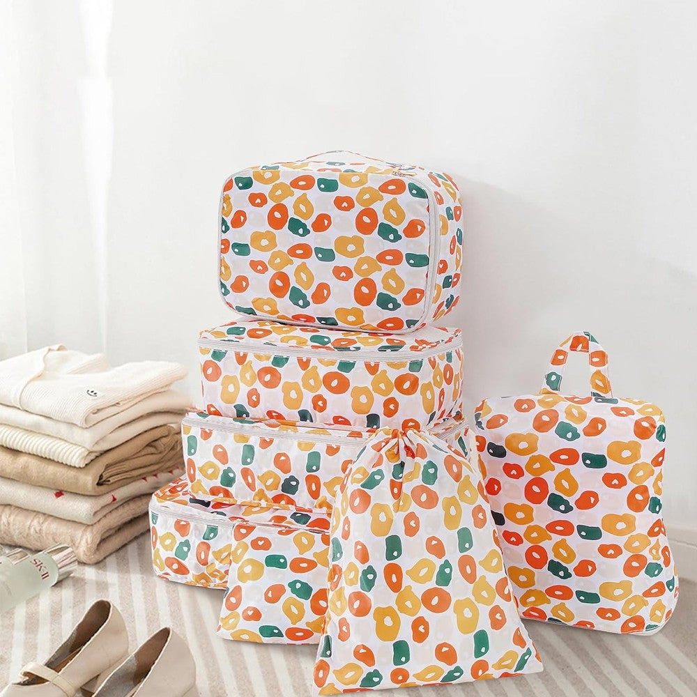 7-Piece Travel Clothing Luggage Storage Bag Set - Style 2