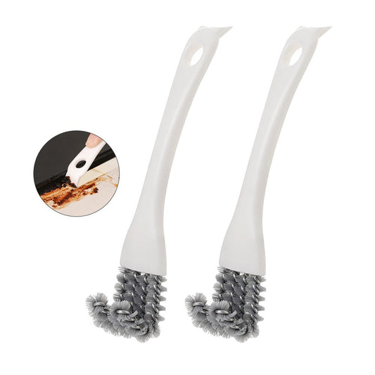 2Pcs BBQ Grill Cleaning Brush BBQ Mesh Rack Brush Kitchen Drain Rack Brush
