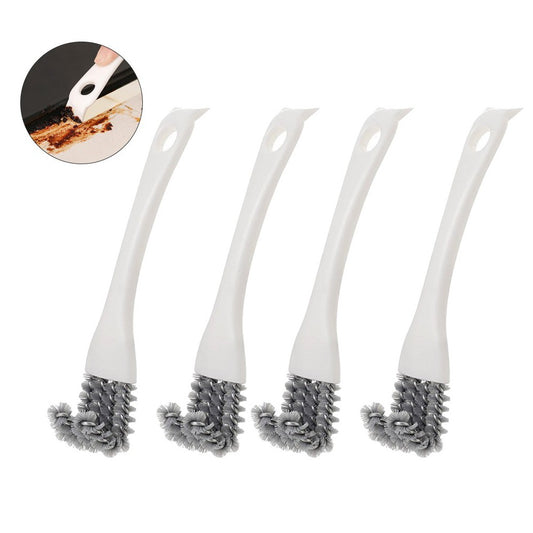 4Pcs BBQ Grill Cleaning Brush BBQ Mesh Rack Brush Kitchen Drain Rack Brush