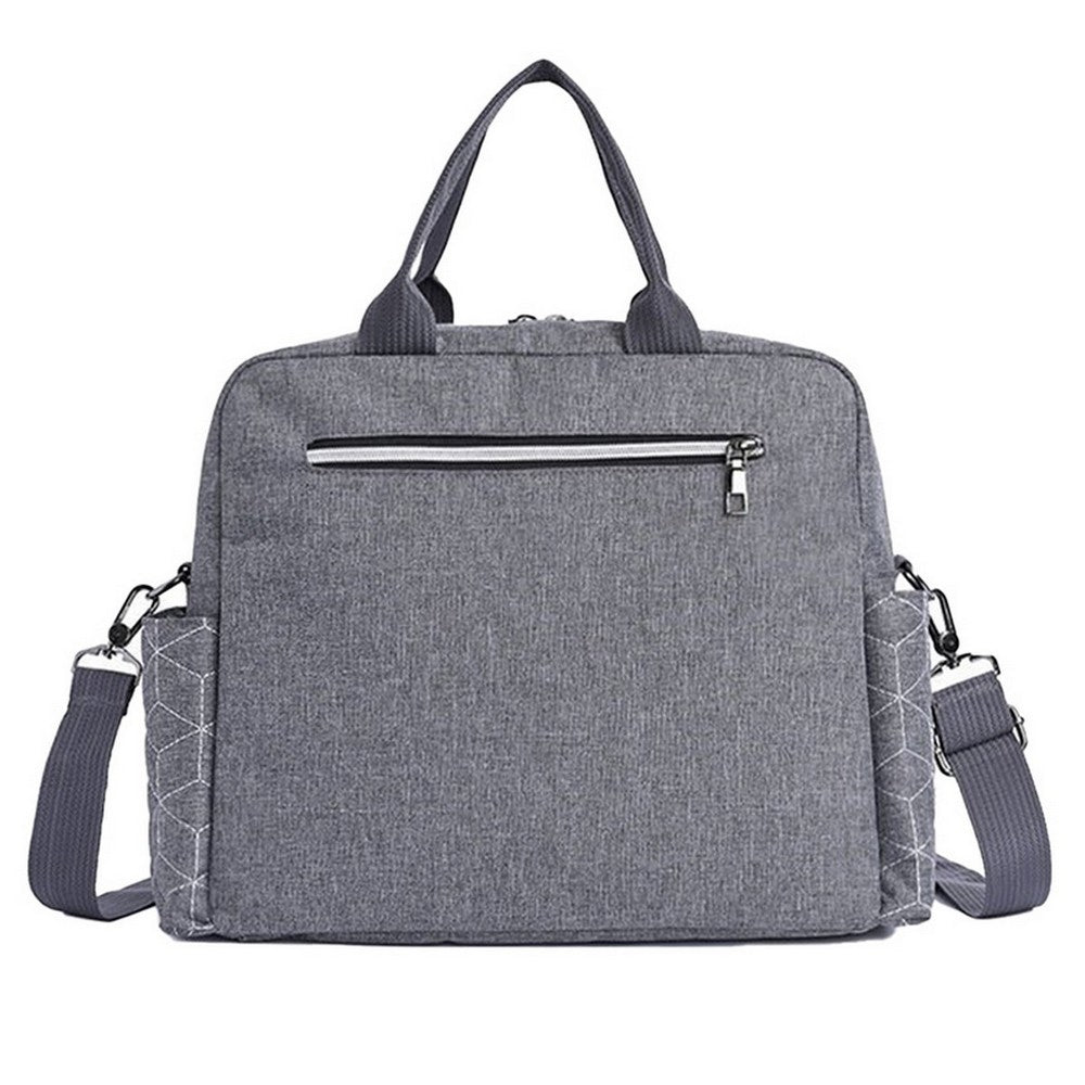 Baby Diaper Bag Nappy Handbag Mummy Bag Shoulder Travel Luggage Bag - Grey