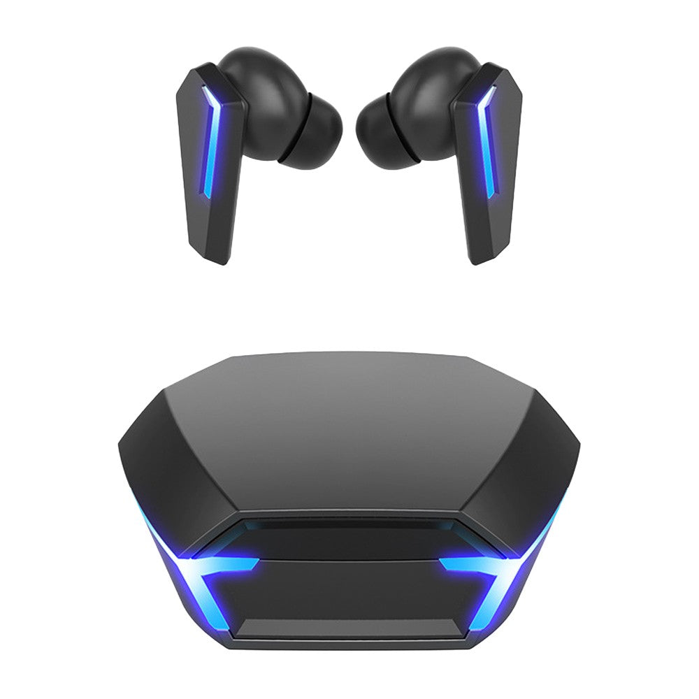 Wireless Bluetooth Gaming Earphones In-Ear Headset with Breathing Light - Black