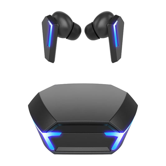 Wireless Bluetooth Gaming Earphones In-Ear Headset with Breathing Light - Black