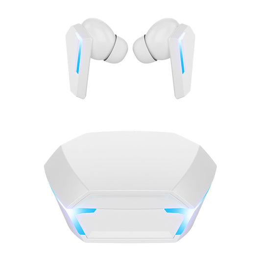 Wireless Bluetooth Gaming Earphones In-Ear Headset with Breathing Light - White