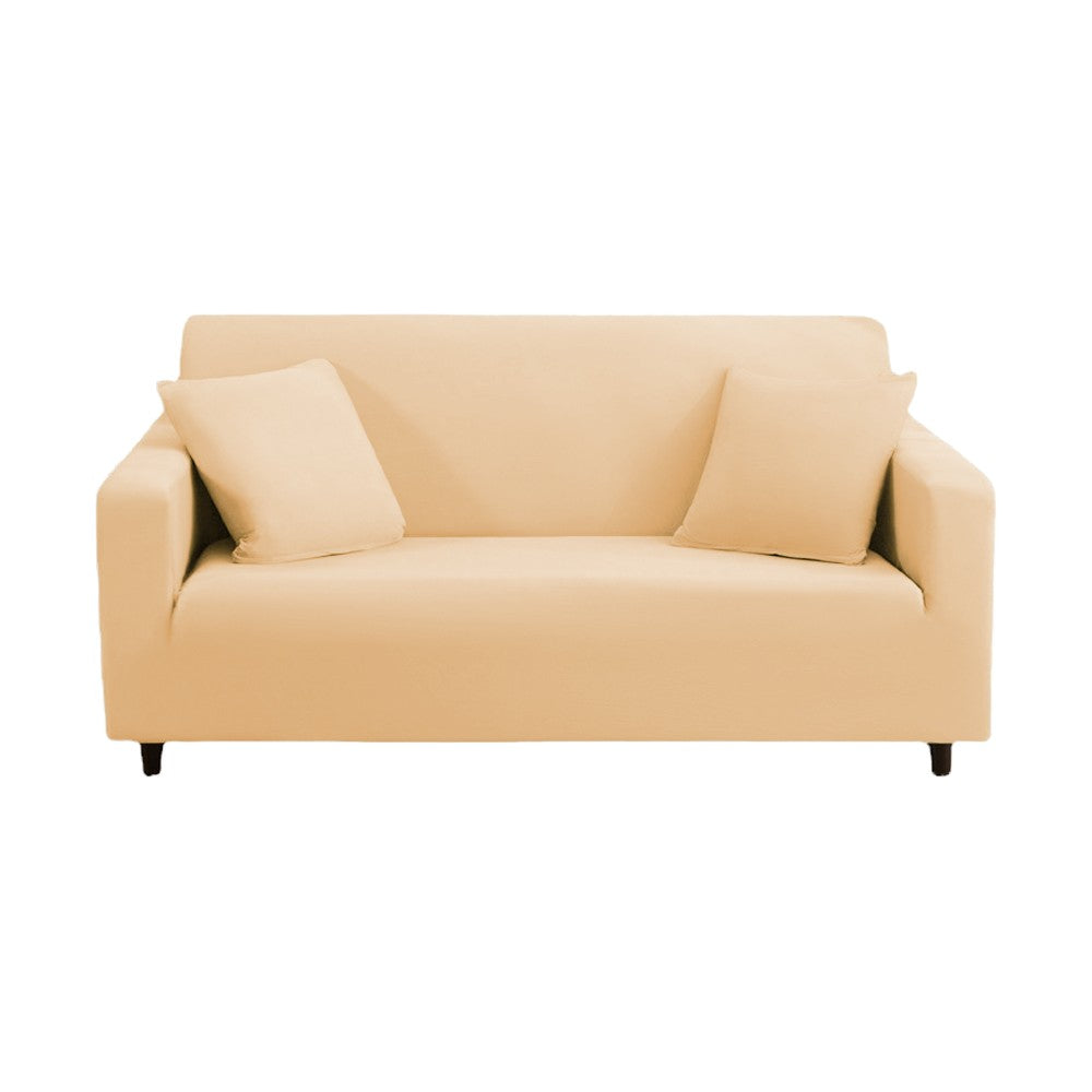 For 2-Seater Summer Cooling Stretch Sofa Cover Slipcover Couch Cover - Camel