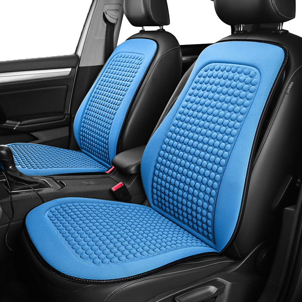 2Pcs Summer Cooling Car Seat Cushion Universal Seat Mat Protector - Blue