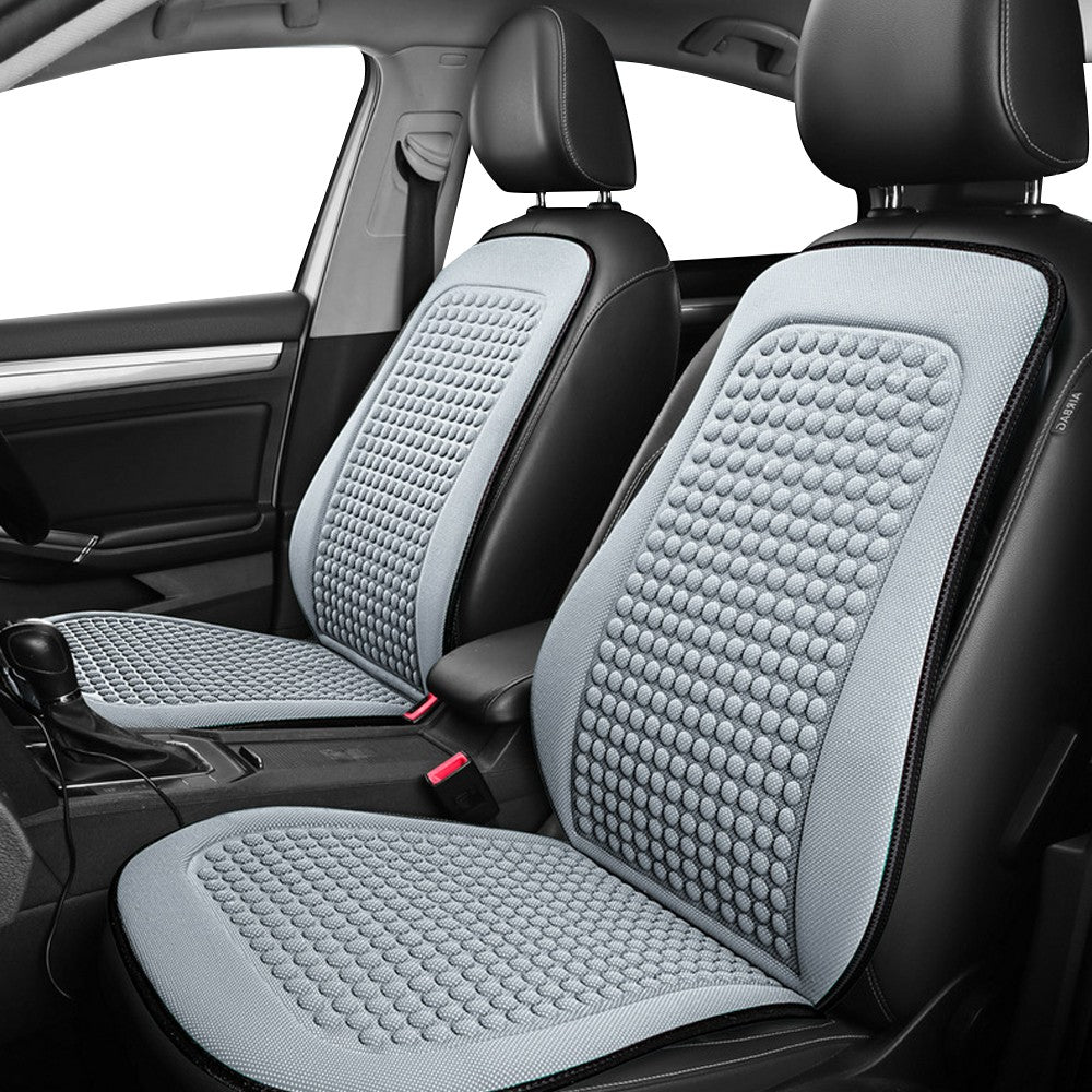 2Pcs Summer Cooling Car Seat Cushion Universal Seat Mat Protector - Grey