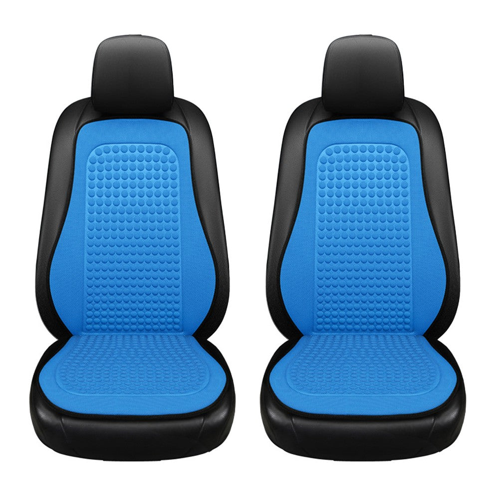 2Pcs Summer Cooling Car Seat Cushion Universal Seat Mat Protector - Blue