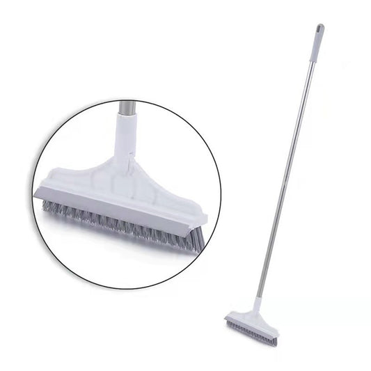 2 in 1 Floor Scrub Brush Crevice Cleaning Brush - White