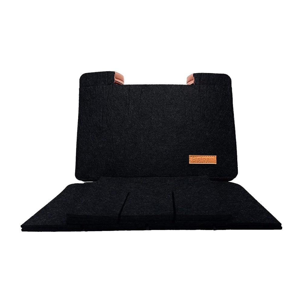 Felt Wine Tote Bag Wine Carry Case for 12 Bottle of Wines - Black