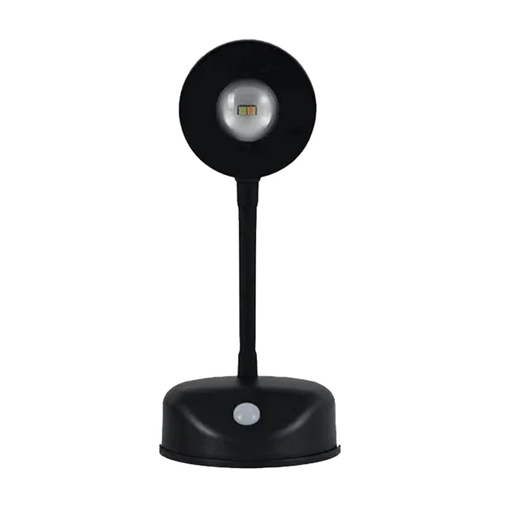 1Pc Cordless LED Sensor Wall Light USB Rechargeable Night Light - Black