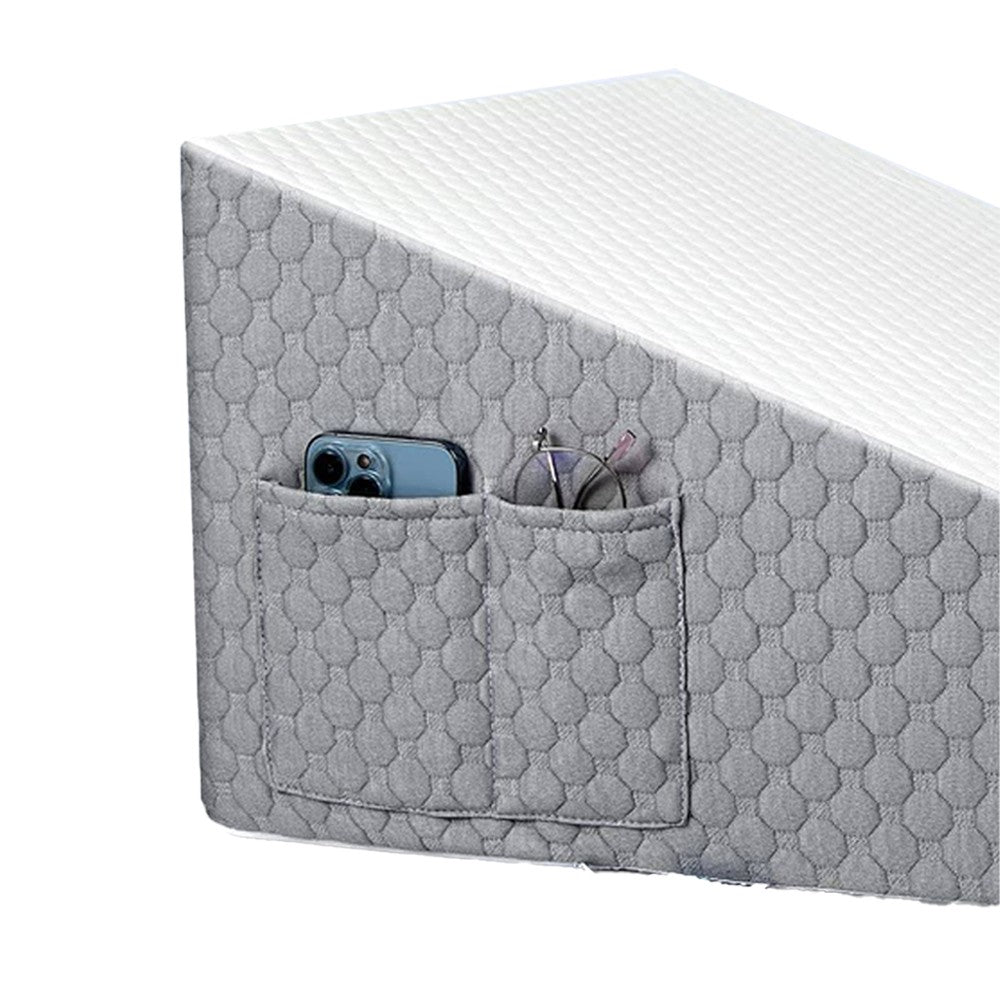 Bed Wedge Pillow Elevated Support Triangle Bed Pillow with Washable Cover