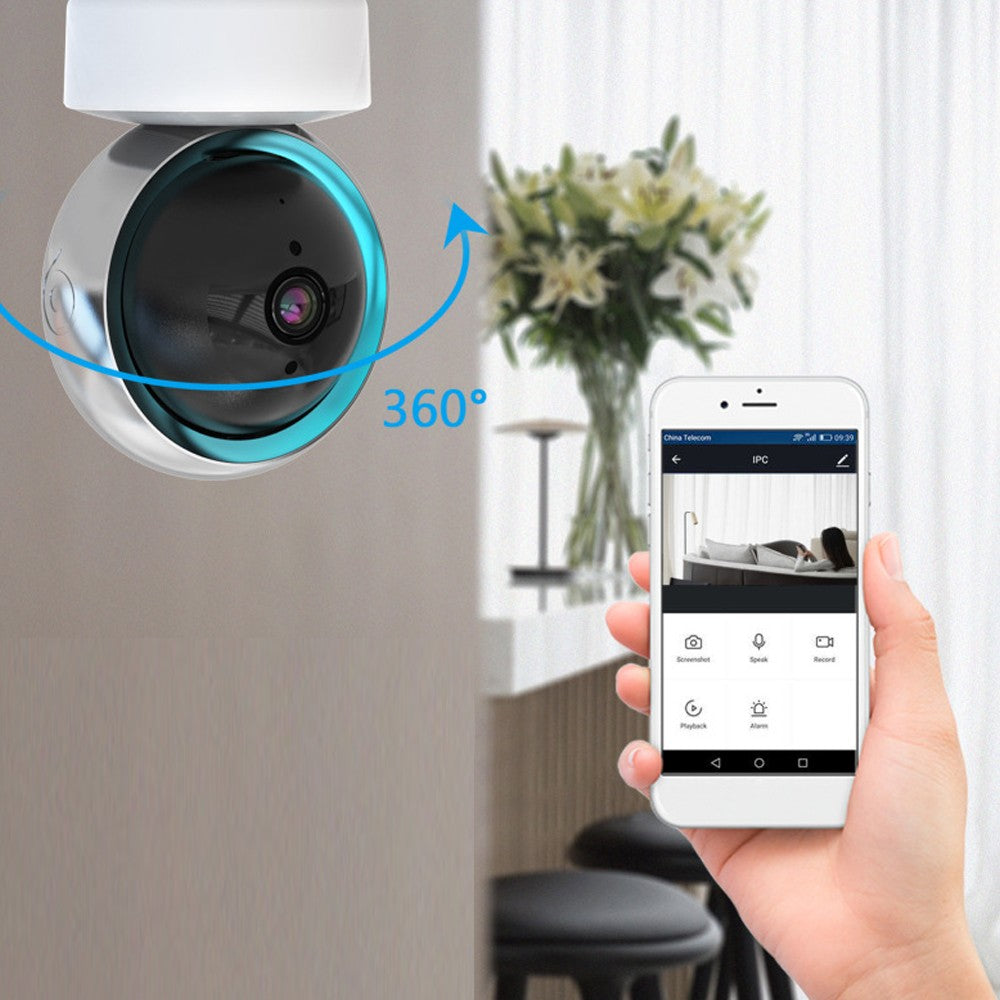 1080P Color Night Vision Camera with 32GB Card Wired Smart Home Security Camera