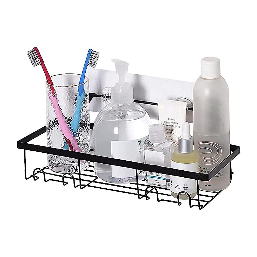 2-Piece Bathroom Shower Organizer Rack Storage Shelf Basket - Style A