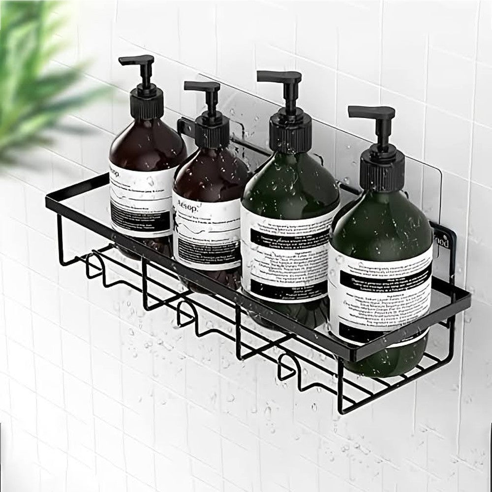 2-Piece Bathroom Shower Organizer Rack Storage Shelf Basket - Style A