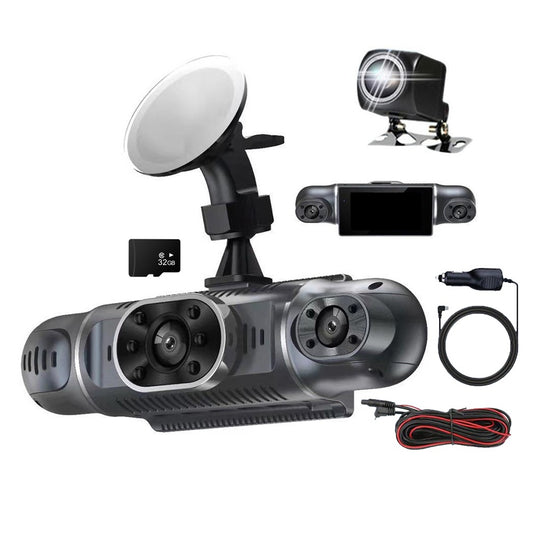 1080P HD 4 Channel 12V Car Dash Camera Night Vision Camera with 32GB TF Card