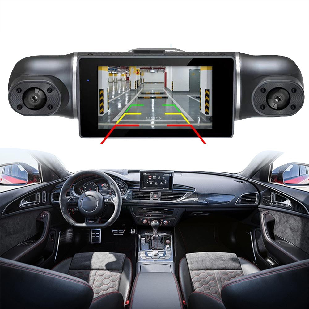 1080P HD 4 Channel 12V Car Dash Camera Night Vision Camera with 32GB TF Card