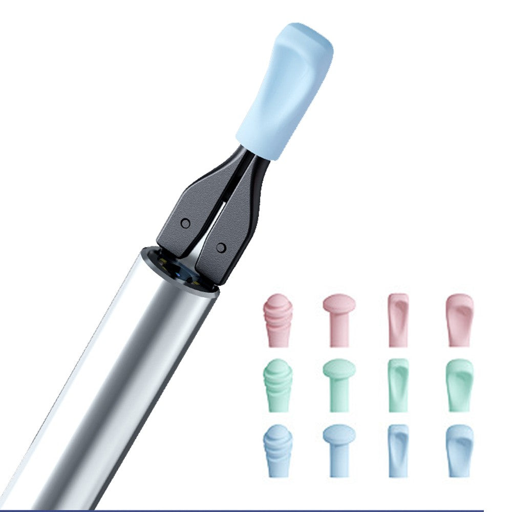 2-in-1 Visual Ear Wax Removal Tool Otoscope with Ear Scoops and Tweezer - Black